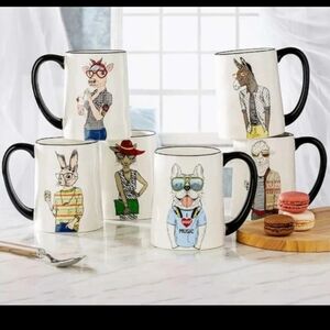 Hipster Animal Mugs, New